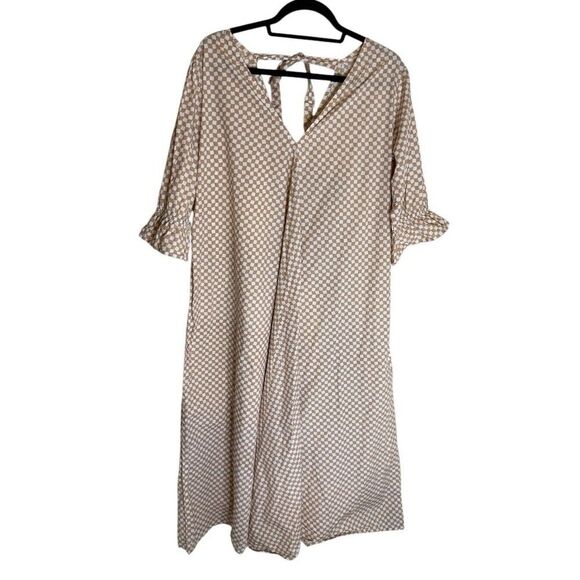 Little Tienda Gingham Oversized Dress Organic Cotton Maxi No Size